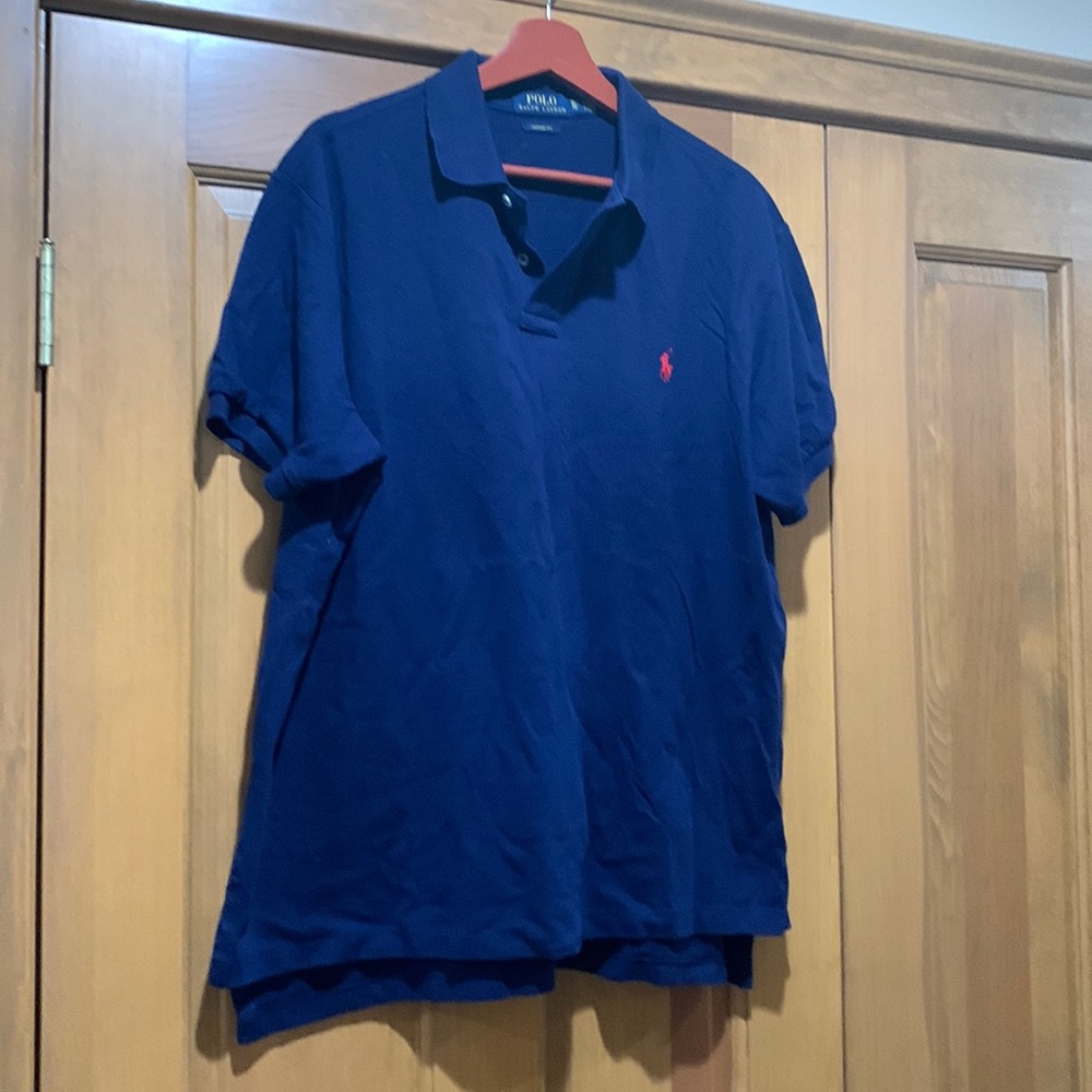 Mens Navy Blue Polo Ralph Lauren Short Sleeve Polo, EUC, Size XL